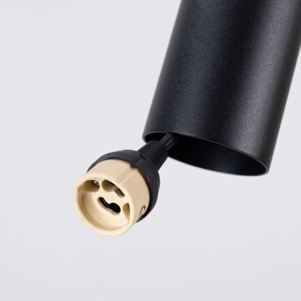 Suspension sur câble PELTA 1xGU10/10W/230V noir/bleu