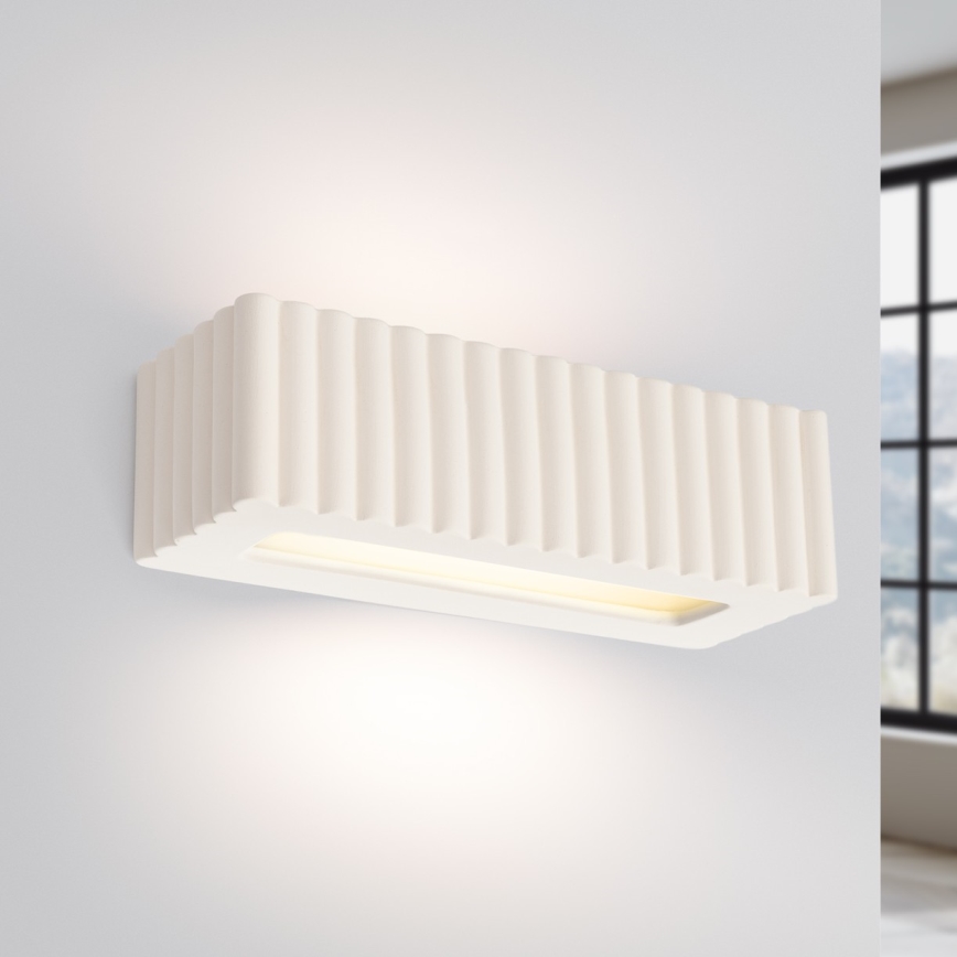 Applique murale RIGATA 1xE27/15W/230V céramique/blanche