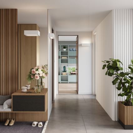 Applique murale RIGATA 1xE27/15W/230V céramique/blanche