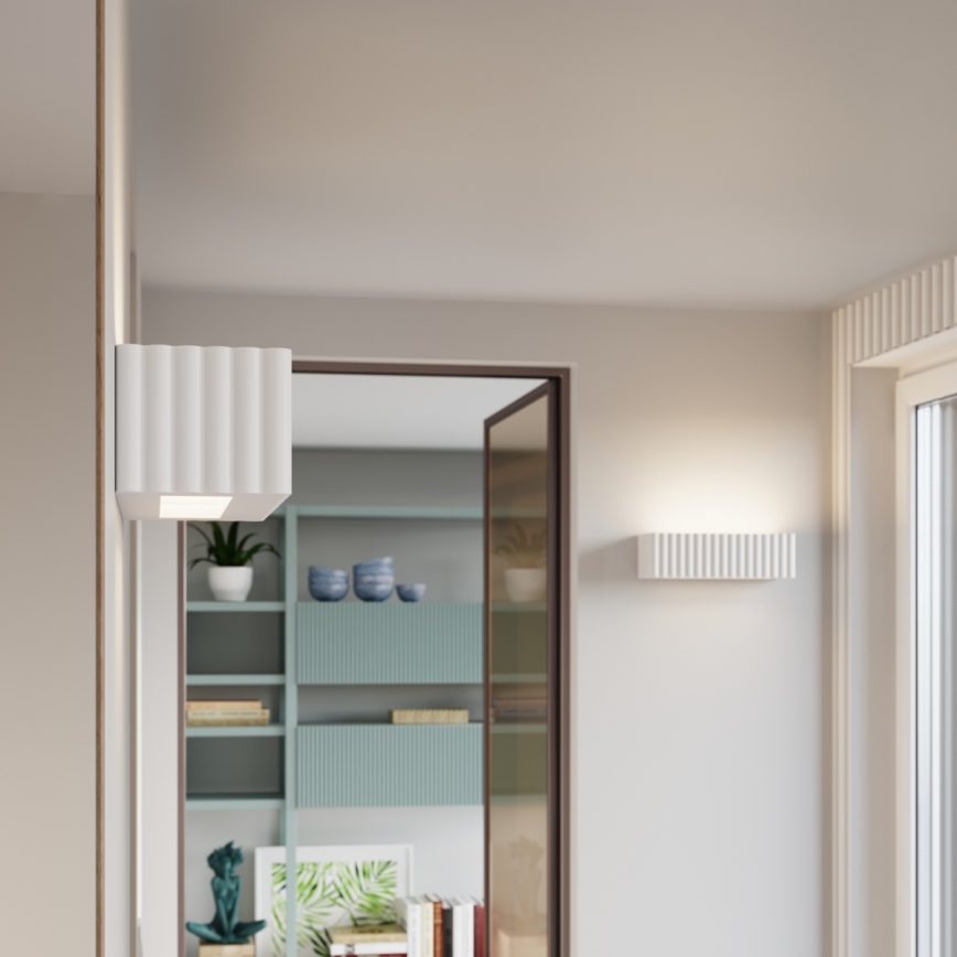 Applique murale RIGATA 1xE27/15W/230V céramique/blanche