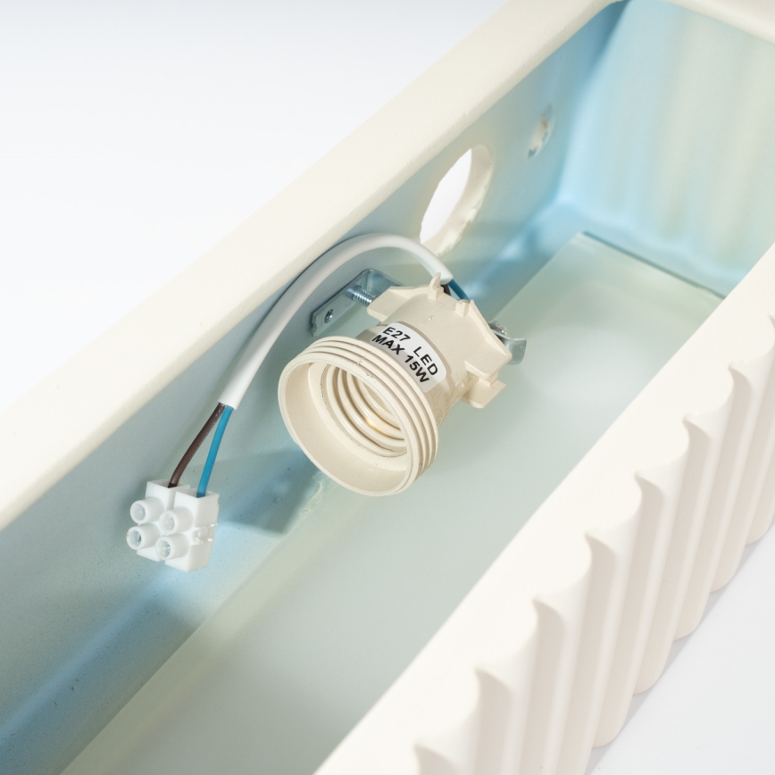 Applique murale RIGATA 1xE27/15W/230V céramique/blanche