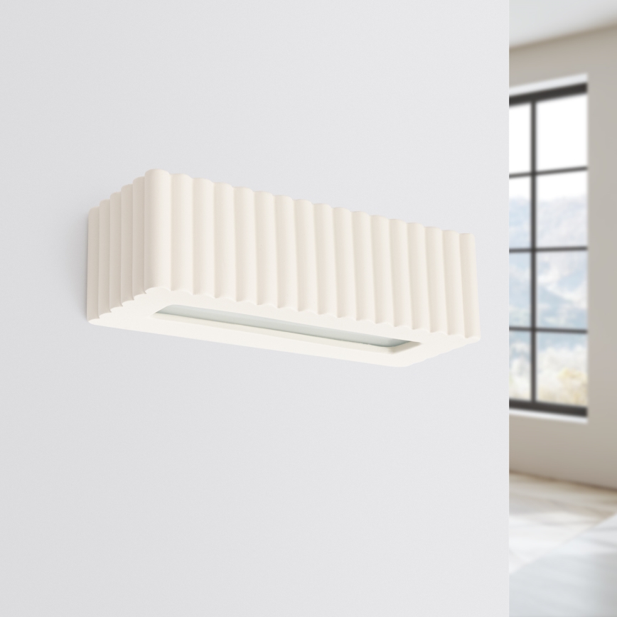 Applique murale RIGATA 1xE27/15W/230V céramique/crème