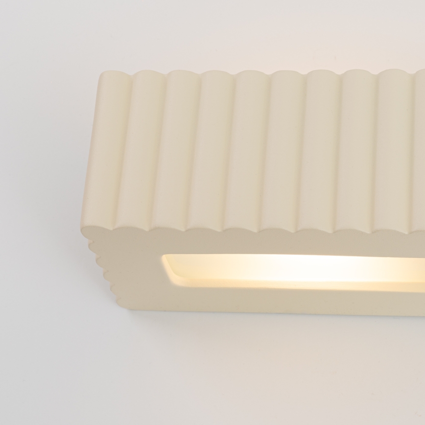 Applique murale RIGATA 1xE27/15W/230V céramique/crème