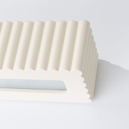 Applique murale RIGATA 1xE27/15W/230V céramique/crème