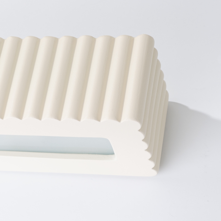 Applique murale RIGATA 1xE27/15W/230V céramique/crème