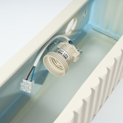 Applique murale RIGATA 1xE27/15W/230V céramique/crème