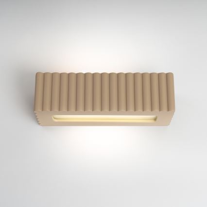 Applique RIGATA 1xE27/15W/230V céramique/taupe
