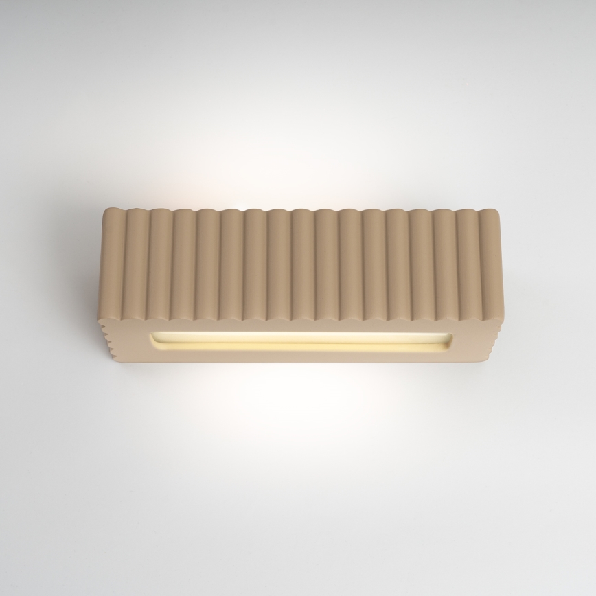 Applique RIGATA 1xE27/15W/230V céramique/taupe
