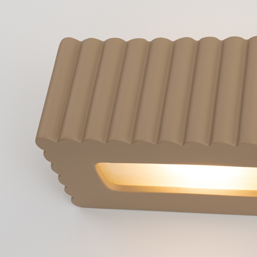 Applique RIGATA 1xE27/15W/230V céramique/taupe