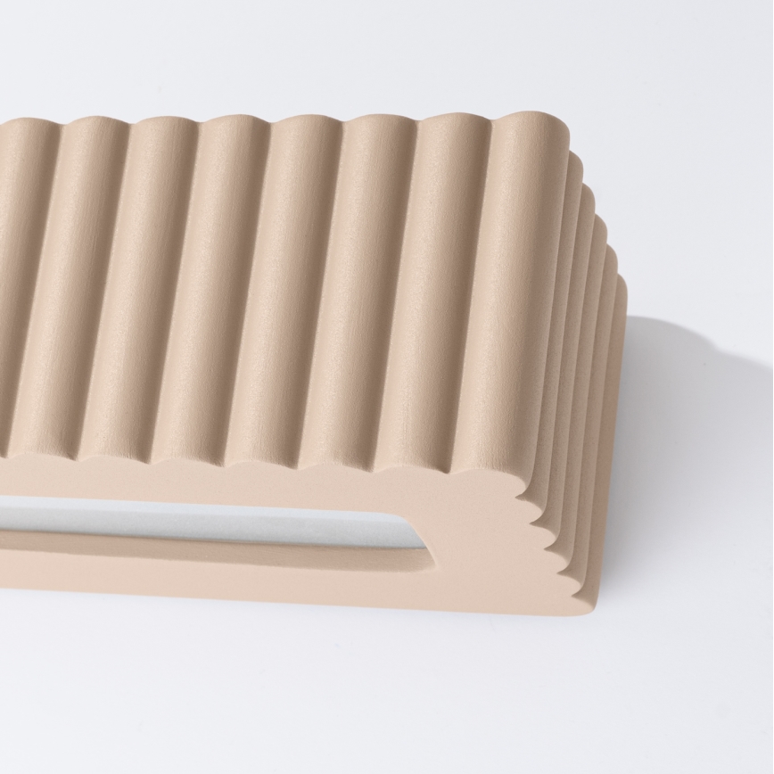 Applique RIGATA 1xE27/15W/230V céramique/taupe
