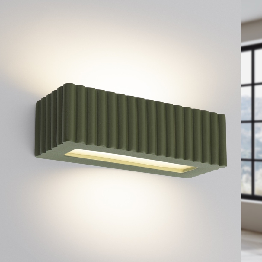 Applique murale RIGATA 1xE27/15W/230V céramique/verte