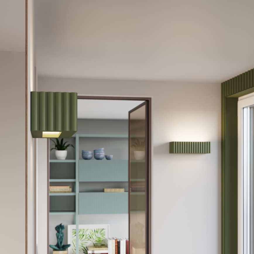 Applique murale RIGATA 1xE27/15W/230V céramique/verte