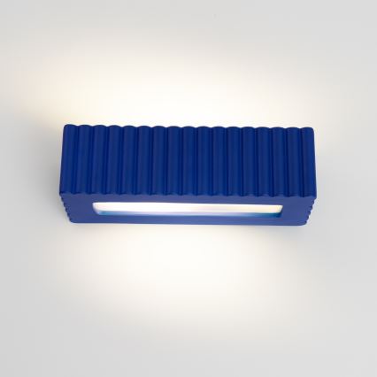 Applique murale RIGATA 1xE27/15W/230V céramique/bleu