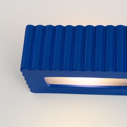Applique murale RIGATA 1xE27/15W/230V céramique/bleu