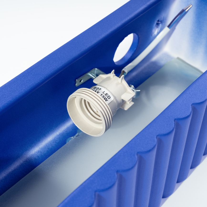 Applique murale RIGATA 1xE27/15W/230V céramique/bleu