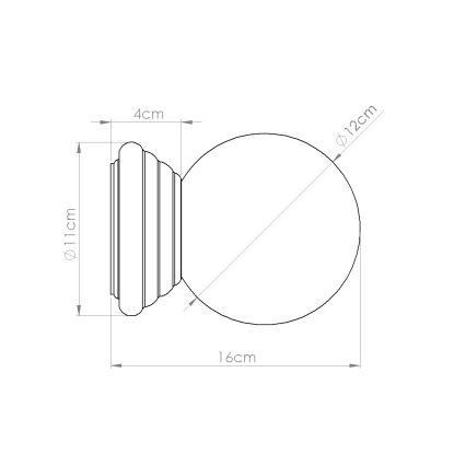 Applique murale de salle de bains ZORI 1xG9/8W/230V IP44 beige