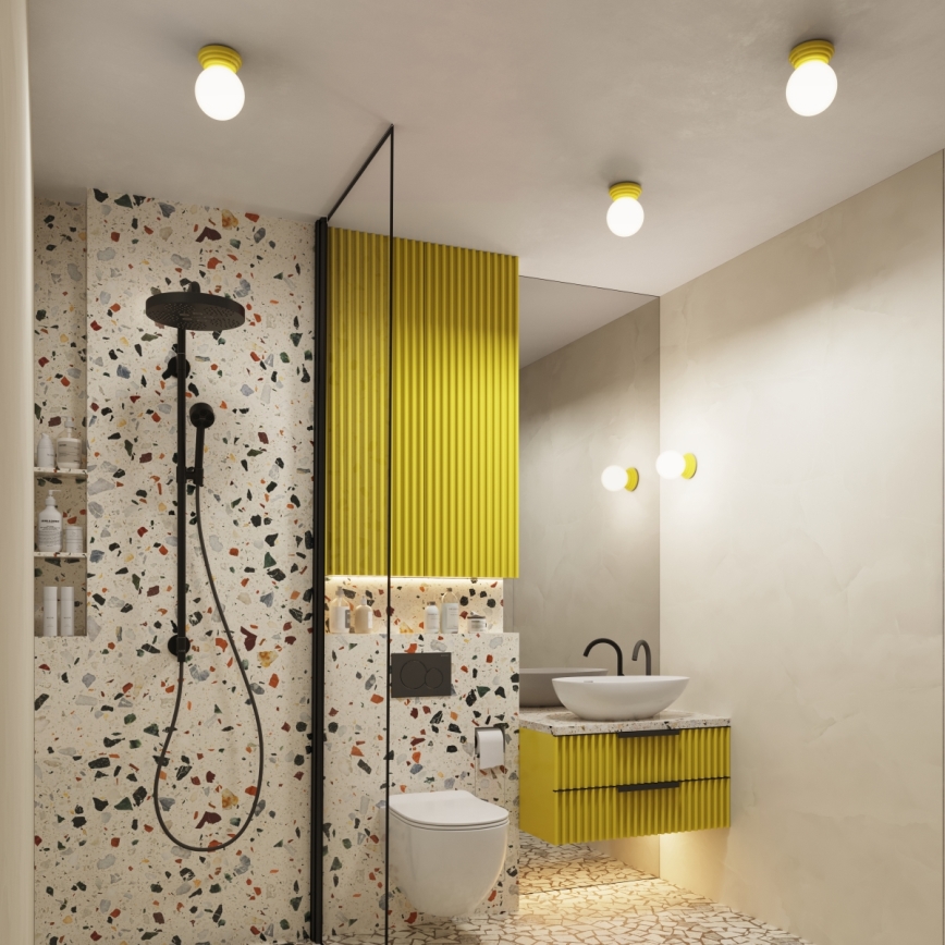 Applique murale pour salle de bains ZORI 1xG9/8W/230V IP44 jaune