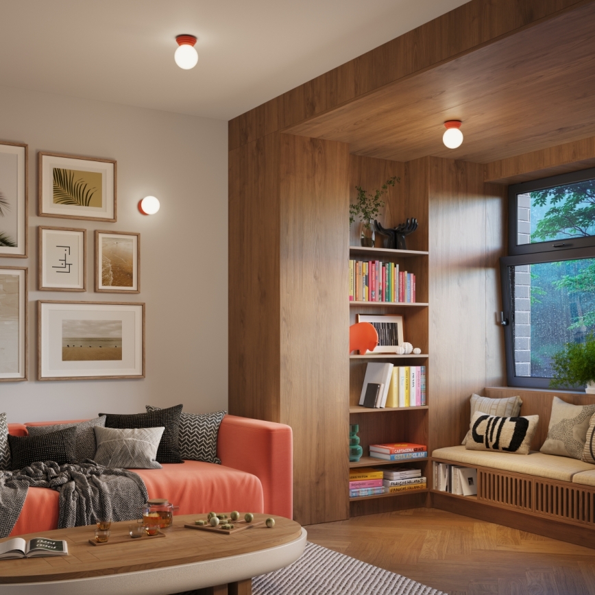 Applique murale ZORI pour salle de bains, 1xG9/8W/230V, IP44, rose