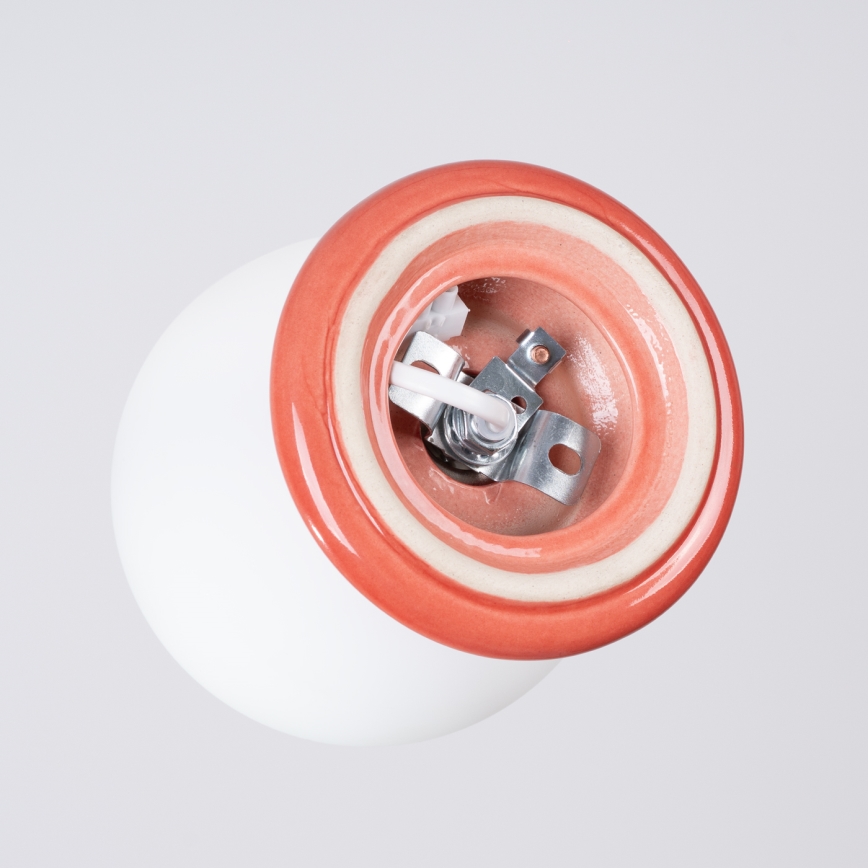 Applique murale ZORI pour salle de bains, 1xG9/8W/230V, IP44, rose