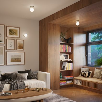 Plafonnier pour salle de bains ZORI 1xG9/8W/230V Ø 12 cm IP44 beige