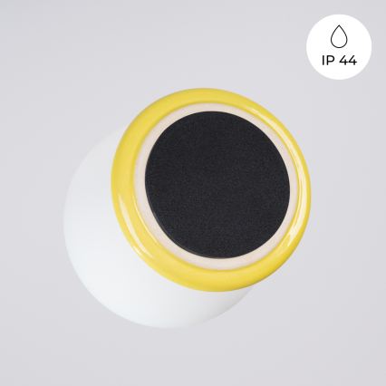 Plafonnier pour salle de bains ZORI 1xG9/8W/230V Ø 12 cm IP44 jaune