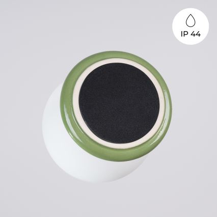 Plafonnier de salle de bains ZORI 1 x G9, 8 W, 230 V, Ø 12 cm, IP44, vert