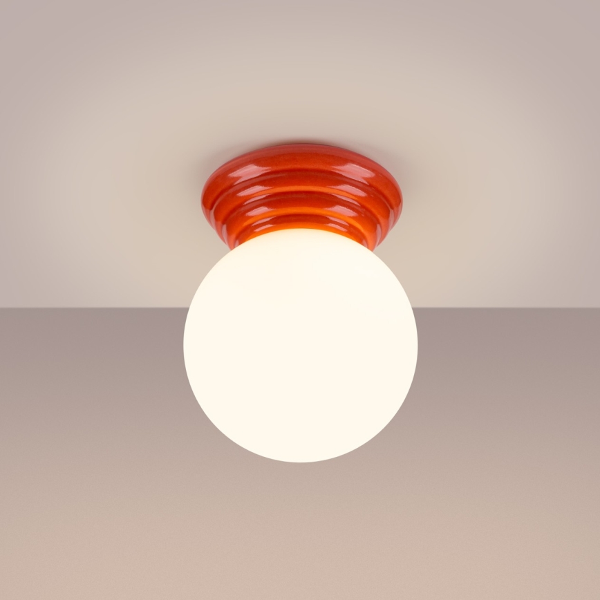 Plafonnier de salle de bains ZORI 1xG9/8W/230V Ø 12 cm IP44 rose