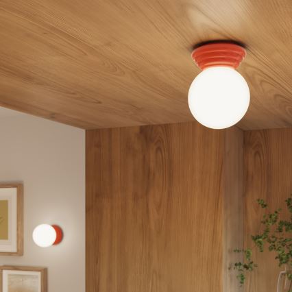 Plafonnier de salle de bains ZORI 1xG9/8W/230V Ø 12 cm IP44 rose