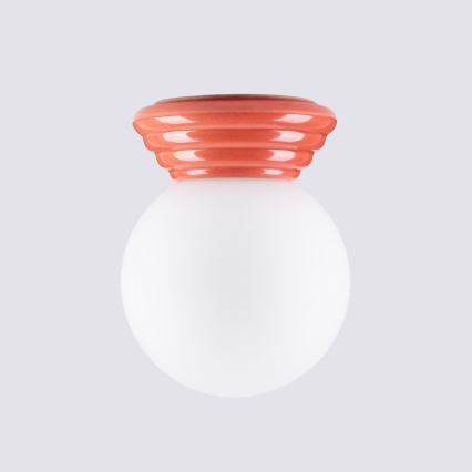 Plafonnier de salle de bains ZORI 1xG9/8W/230V Ø 12 cm IP44 rose