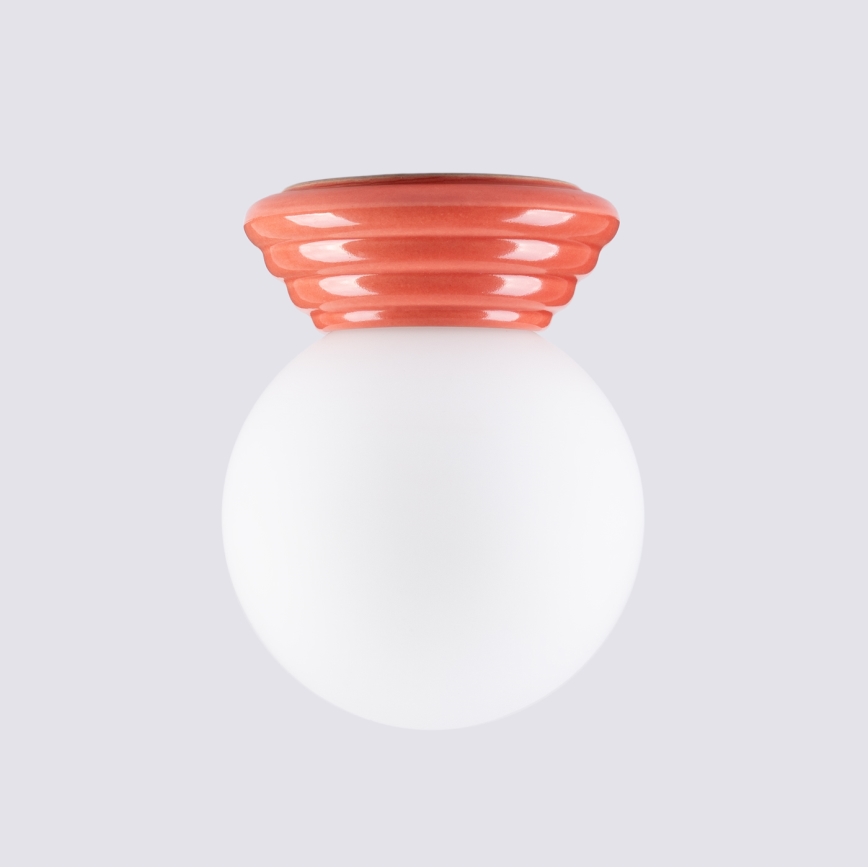 Plafonnier de salle de bains ZORI 1xG9/8W/230V Ø 12 cm IP44 rose