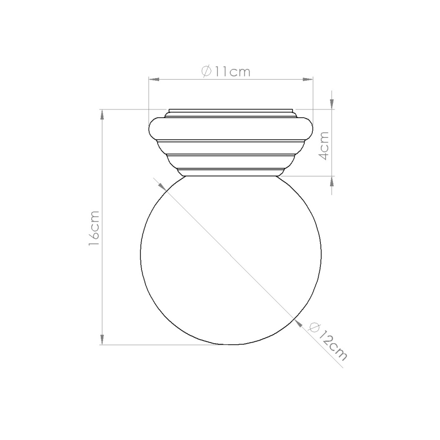 Plafonnier de salle de bains ZORI 1xG9/8W/230V Ø 12 cm IP44 blanc