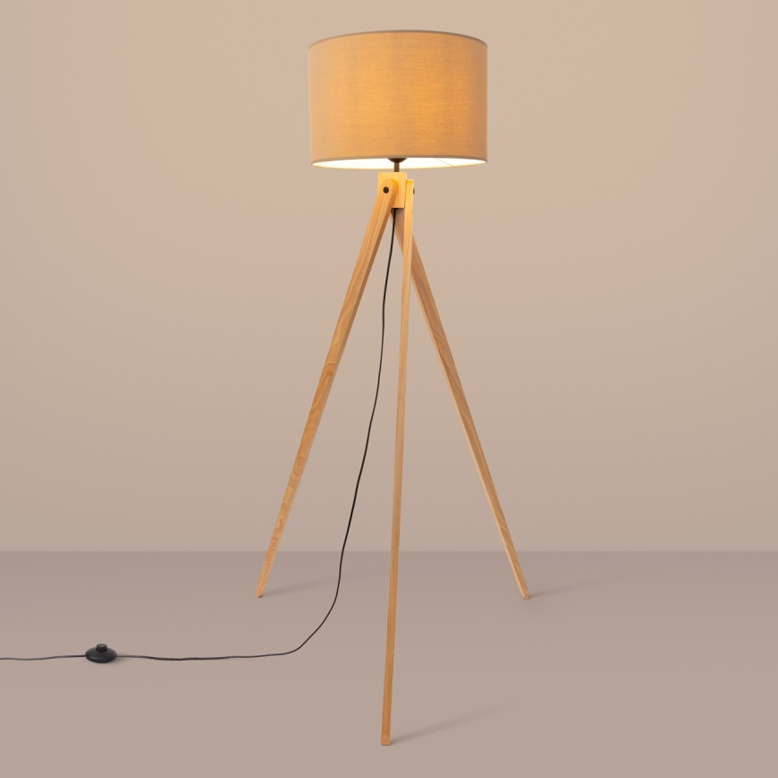 Lampadaire NATT 1xE27/15W/230V taupe