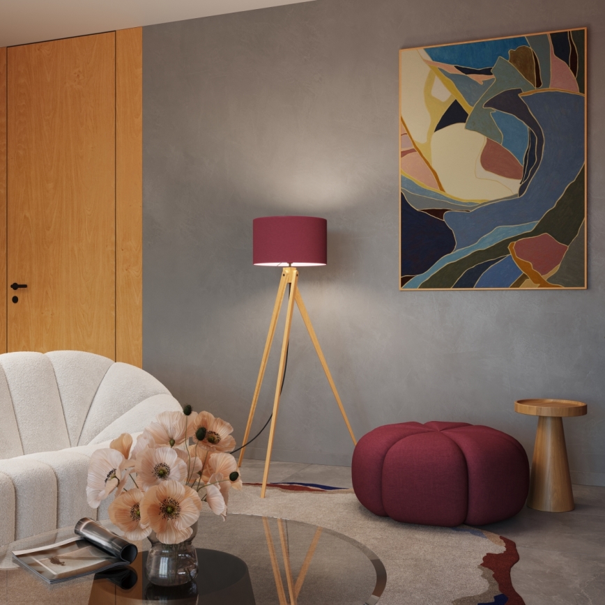 Lampadaire NATT 1xE27/15W/230V rouge