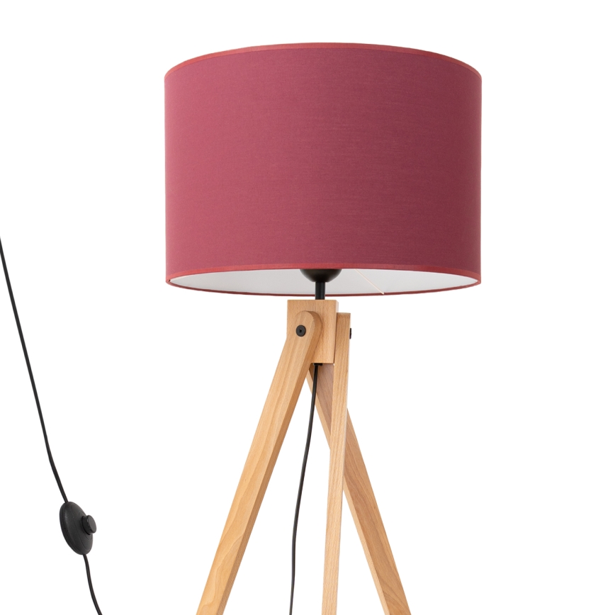 Lampadaire NATT 1xE27/15W/230V rouge