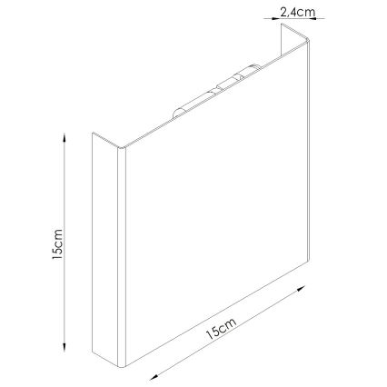 Applique murale VANTA 2xG9/8W/230V noire