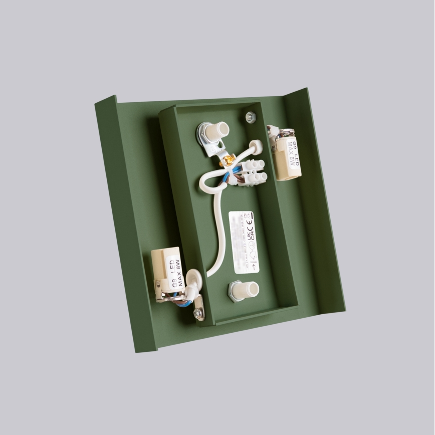 Applique murale VANTA 2xG9/8W/230V verte