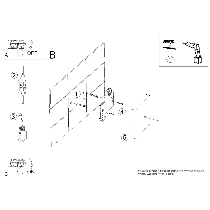 Applique murale VANTA 2xG9/8W/230V verte