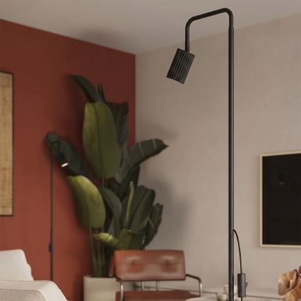 Lampe sur pied KARBON 1xGU10/10W/230V noire