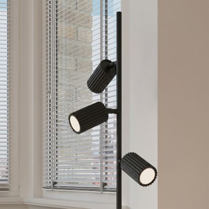 Lampadaire KARBON 3xGU10/10W/230V noir
