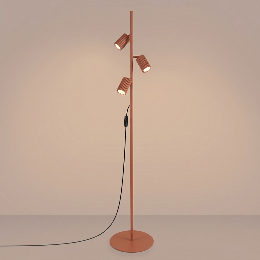 Lampadaire KARBON 3xGU10/10W/230V orange