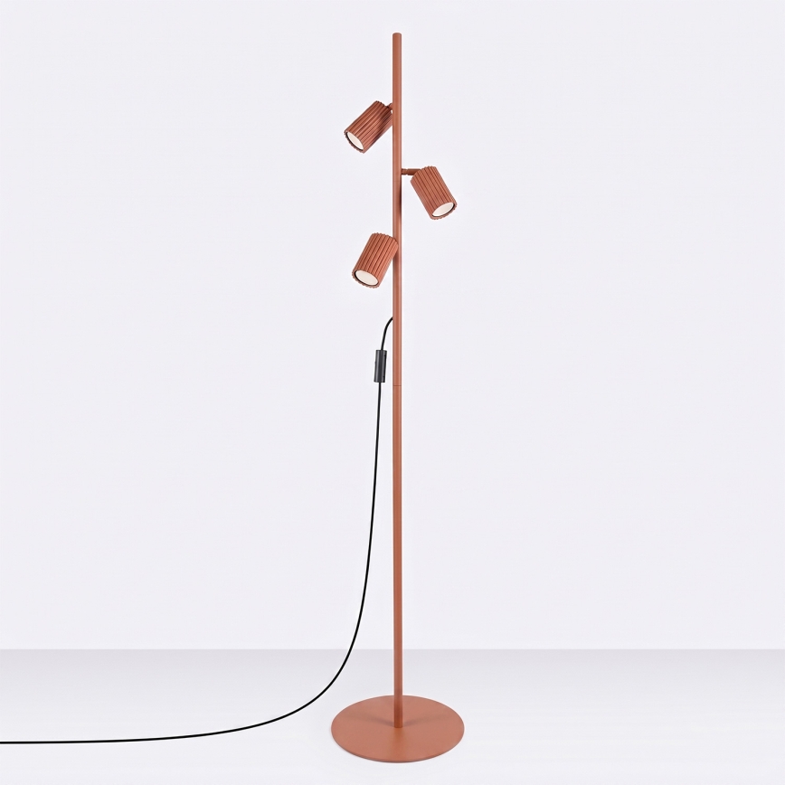 Lampadaire KARBON 3xGU10/10W/230V orange