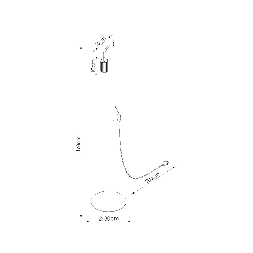 Lampadaire KARBON 1xGU10/10W/230V vert