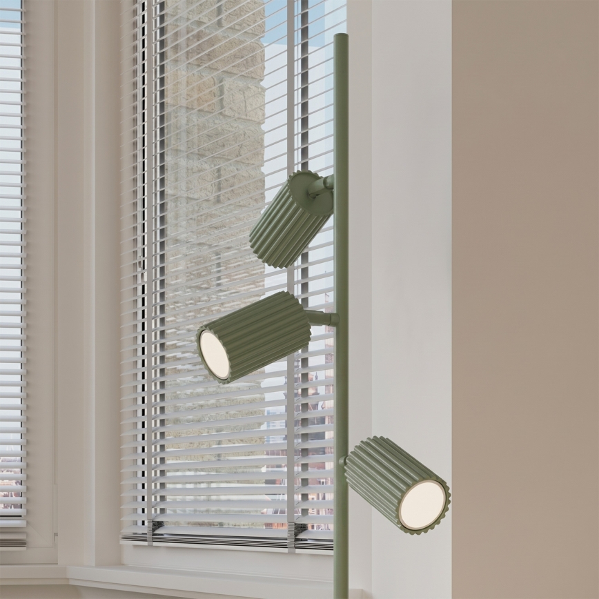 Lampadaire KARBON 3x GU10 10 W / 230 V vert
