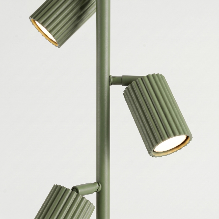 Lampadaire KARBON 3x GU10 10 W / 230 V vert