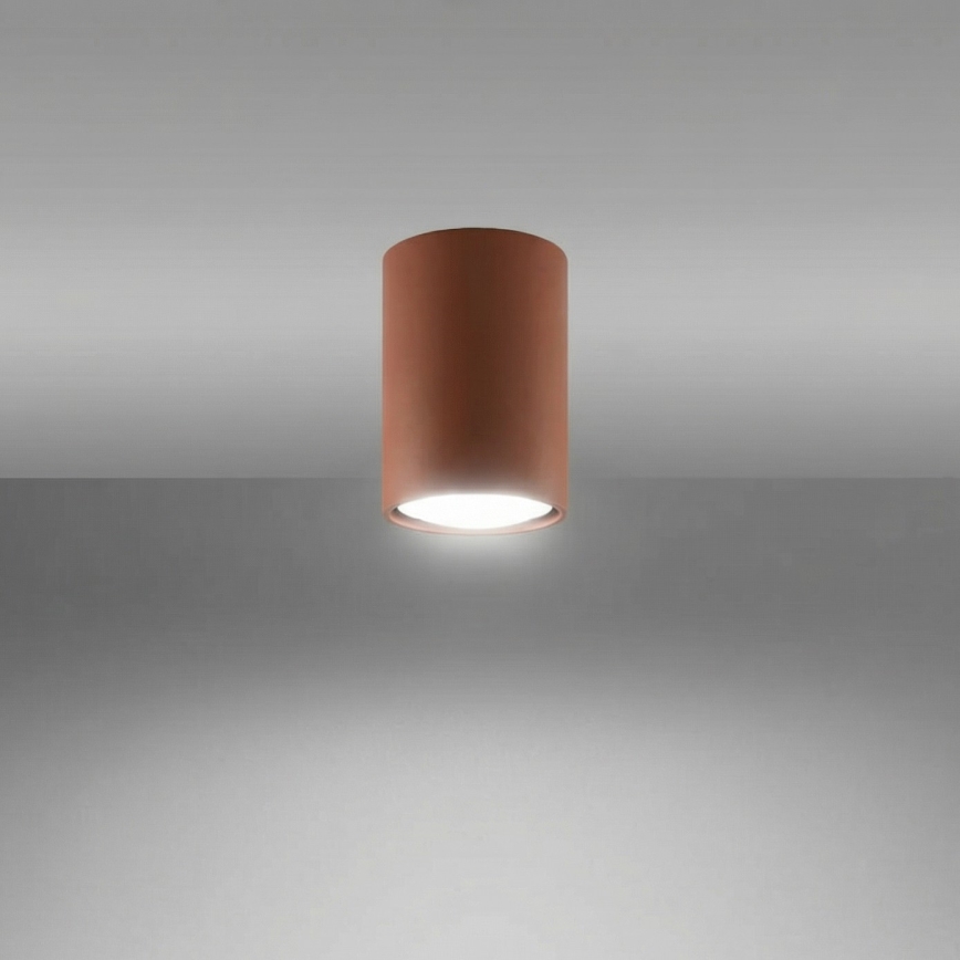 Spot LAGOS 1xGU10/10W/230V 10 cm marron