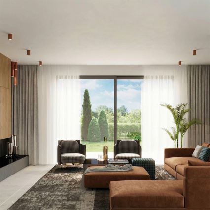 Spot LAGOS 1xGU10/10W/230V 10 cm marron