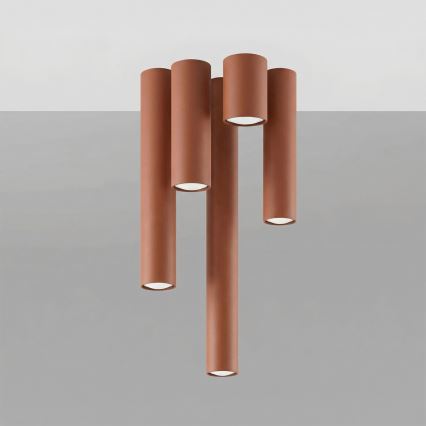 Spot LAGOS 1xGU10/10W/230V 10 cm marron