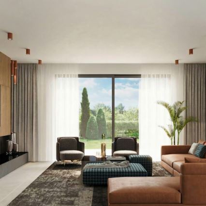 Spot LAGOS 1xGU10/10W/230V 20 cm marron