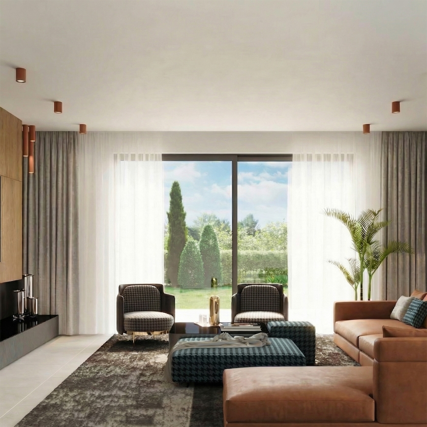 Spot LAGOS 1xGU10/10W/230V 20 cm marron