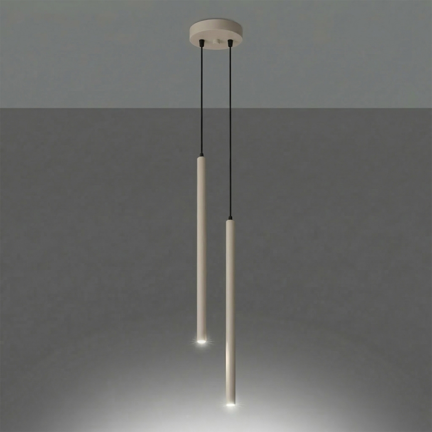 Suspension à câble PASTELO 2xG9/8W/230V taupe